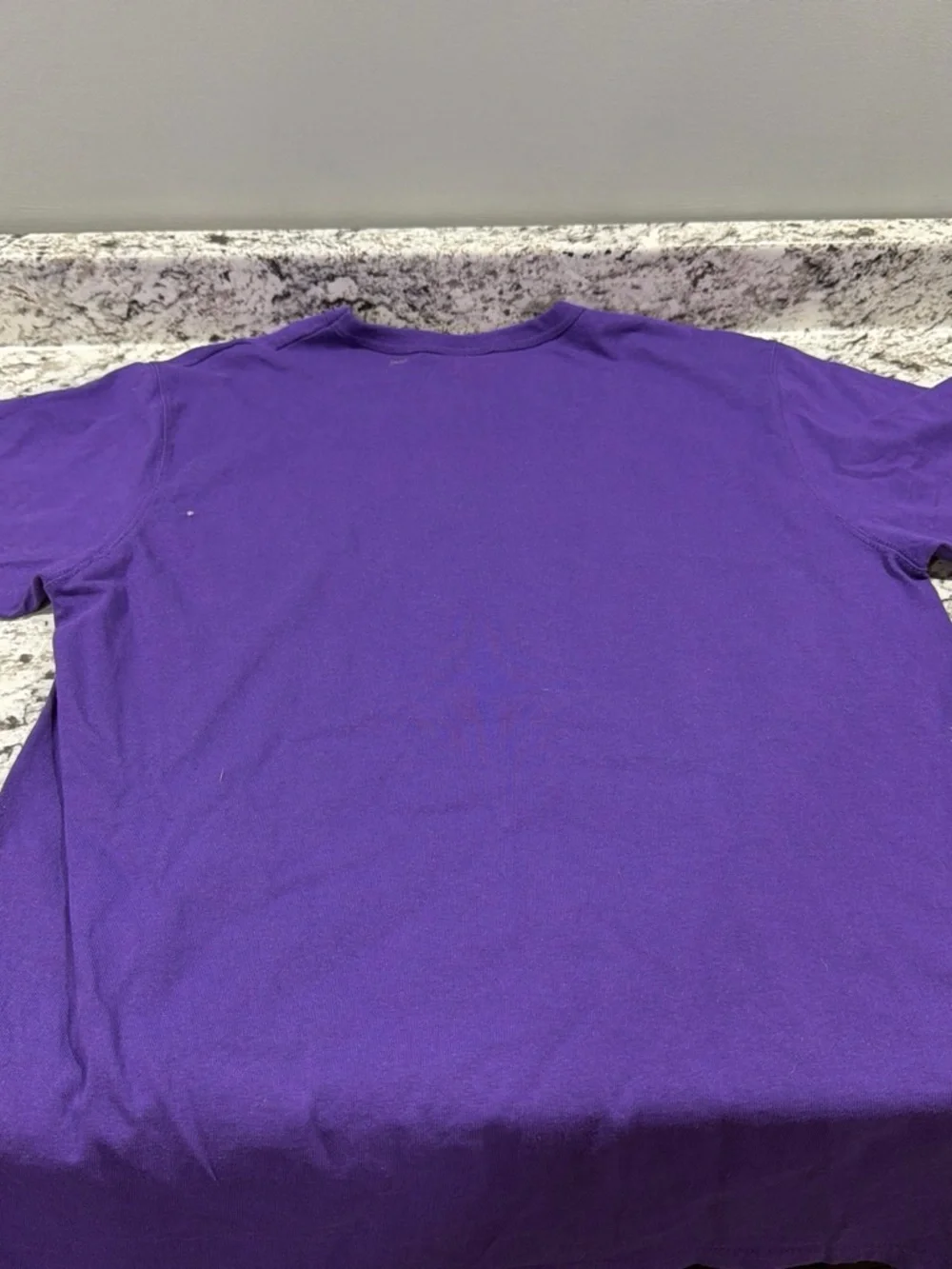 Champion Men's Purple Short Sleeve Crew T-Shirt - Picture 4 of 4